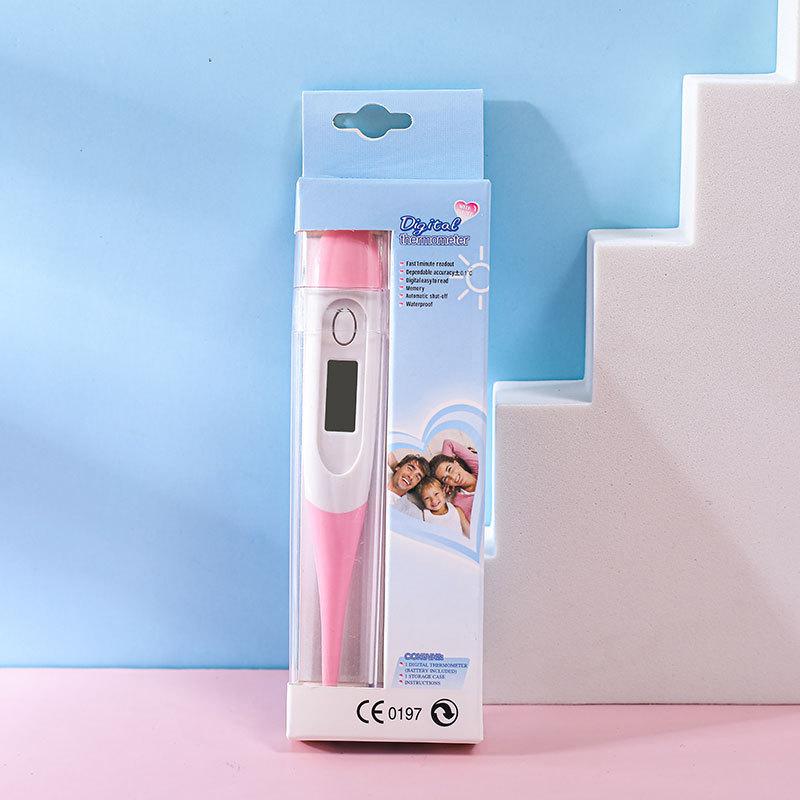 English Packaging Digital Display Electronic Thermometer Household Infant Soft Head Thermometer Infant Oral Thermometer