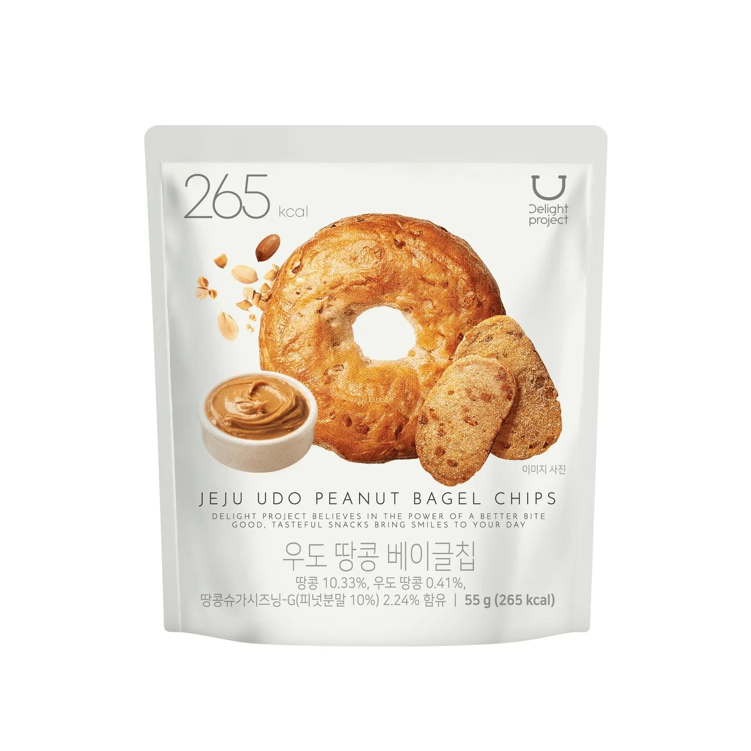 DELIGHT PROJECT Jeju Udo Peanut Bagel Chips 55g/3bag Bagel Chips 55g/3bag