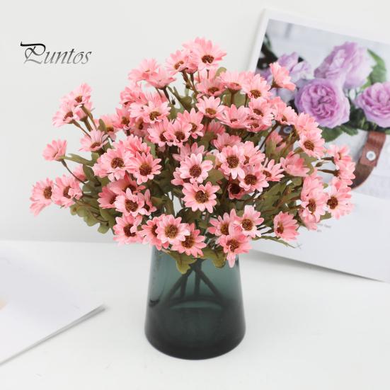 Faux Floral Arrangements for Gifts Artificial Daisy Flowers, Realistic Plastic Arrangements, Reusable Flower Bouquet, Fake Plants Living Room