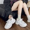 Women Trendy Color-blocked Brand Design Thick-soled Sneakers  New Fashion Lace-up Mesh Breathable Tennis Shoes Mujer Zapatos