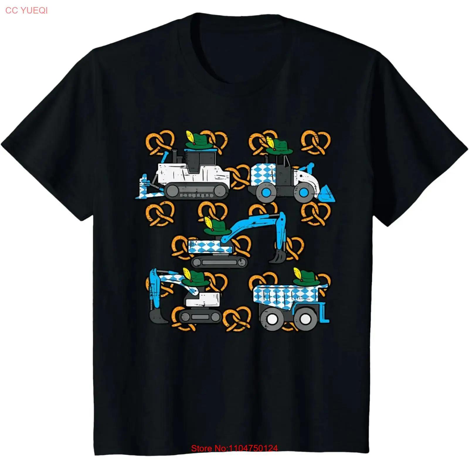 

Kids Oktoberfest Construction Vehicles German Toddler Boys T Shirt for vintage Washed Slightly Comfortable fashion Breathable S разноцветный