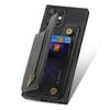 D15 For Samsung Galaxy S23 Ultra Case Retro PU+TPU Zipper Wallet Phone Cover with Kickstand