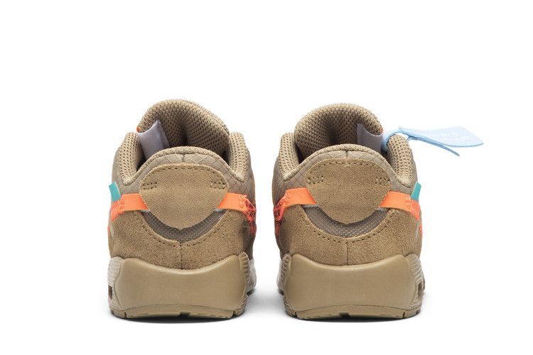 Kids' Sneakers Nike Air Max 90 Off-White Desert Ore (TD) Desert Ore/Desert Ore-Hyper Jade-Bright Mango