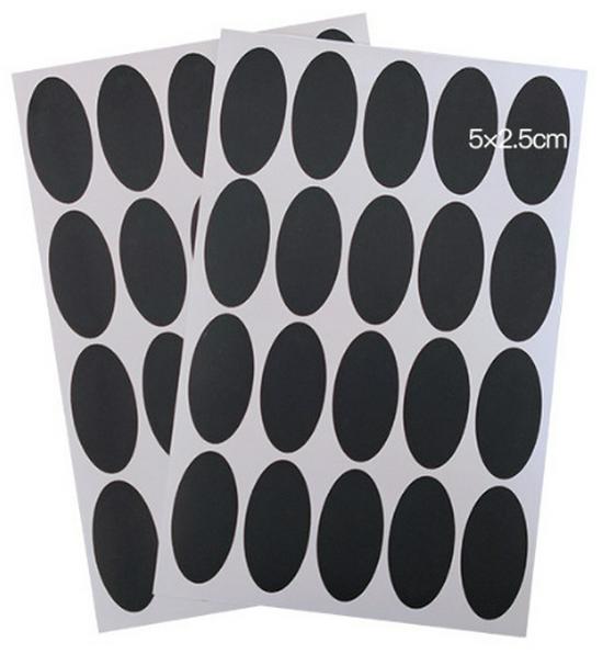 Erasable Self-Adhesive Frosted Blackboard Label for Glass Bottles