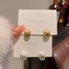 Fashion European Frosted Small Geometry Stud Earrings for Women Girls  Party Gift Korean Jewelry Accessories