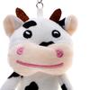 Cartoon Cute Cow Plush Toy Kawaii For Girls Cotton Animal Doll Filled Home Decoration Soft Animal Cattle Props Bag Pendant