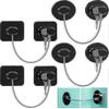 4 Pieces Fridge Lock Refrigerator Lock With 8 Key, Freezer Lock Child Safety Cabinet Lock With Adhesive For Kitchen Appliance, Openable Furniture