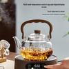 YIHUTEA Chinese Style Glass Tea Set with Electric Ceramic Stove