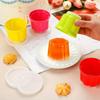 Stampi Riutilizzabili in Plastica per Dolci con Coperchi Impilabili per Gelatina, Gelato, Crema Pasticcera e Budino Ideali per la Cucina di Casa