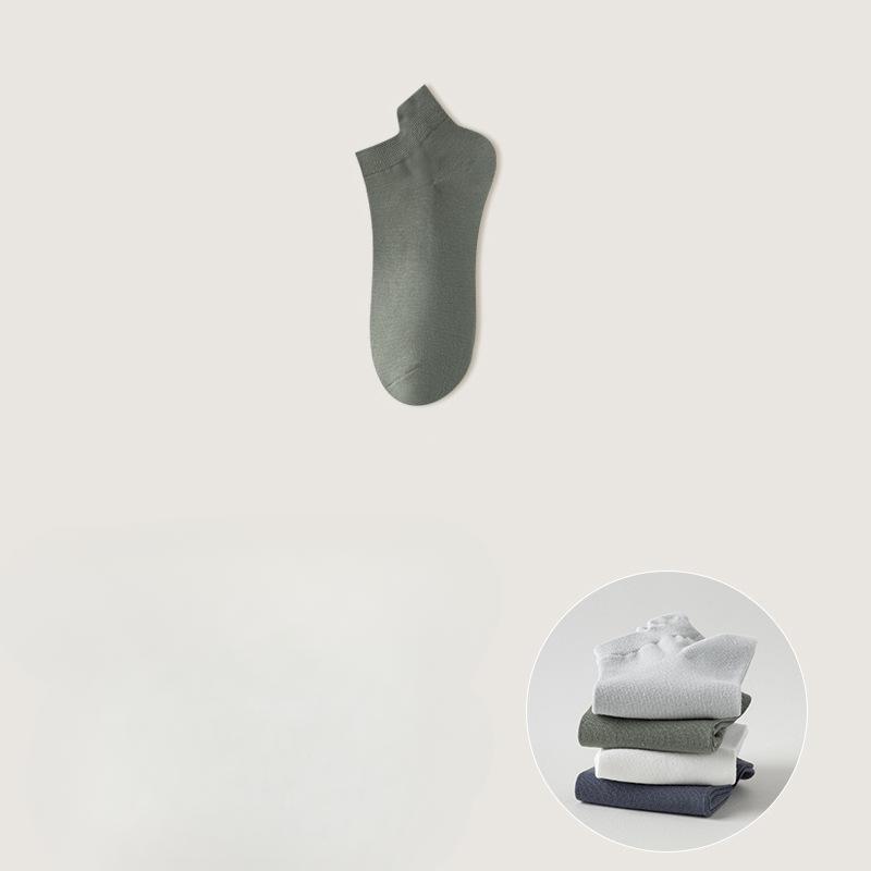 Men's Invisible Short Socks, Sweat-absorbing and Odor-proof Boneless Socks, Ear-lifting Cotton Socks, Breathable Short-sleeved Low-top Sports Socks