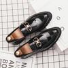 Men's Shoes Business Casual Shoes British Pointed Leather Shoes Men's Nightclub Hairstylist Men's Shoes Retro Glossy Loafers