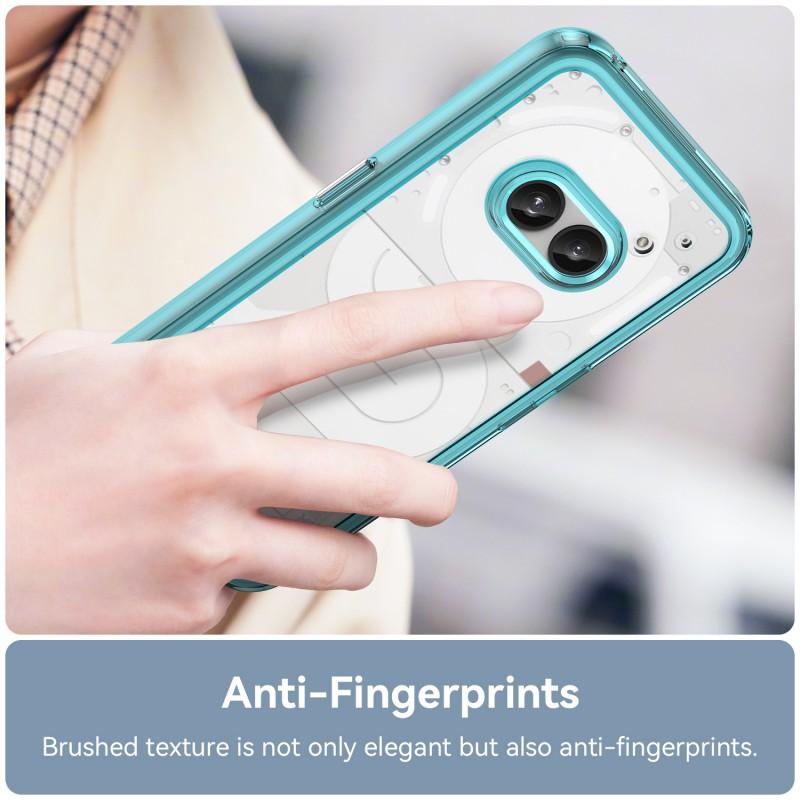 For Nothing Phone (2a) Phone Case WANLONFENG XC Series TPU Acrylic Cover with Tempered Glass (Big Lens Hole)