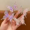 Rhinestone Butterfly Hairpin Three-dimensional Lively Moving Wings Lovely Bangs Hair Clip Headwear Hair Styling Accessories