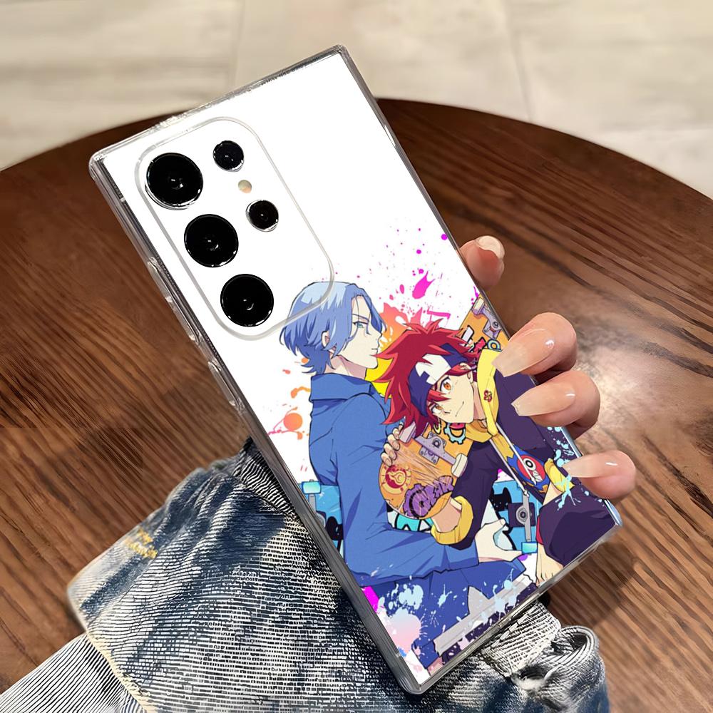 

Anime Cool Boy S-Sk8 The Infinity Phone Case For Samsung S26 S25 S24 Ultra S23 Fe S22 S20 S21 Plus Plus 5G Fe Transparent Cover Galaxy S23 FE