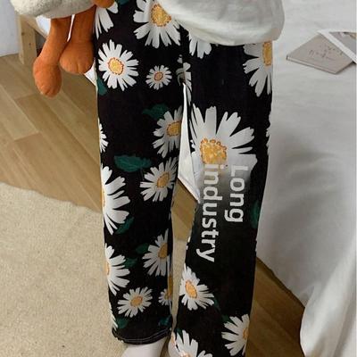 Pantaloni da pigiama larghi da donna con cartoni animati giapponesi - Comodi, Abbigliamento per il tempo libero per primavera e autunno