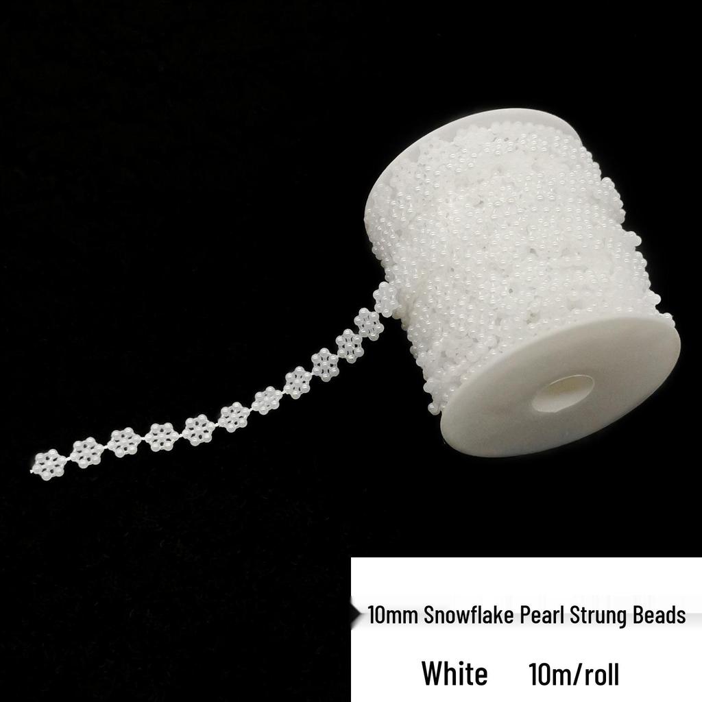 Double-Line Pearl Sunflower Snowflake Beads DIY Decoration