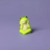 6pcs Cartoon Style Mini Frog Ornament Desktop Sized Desktop Frog Accessory  Micro Landscape