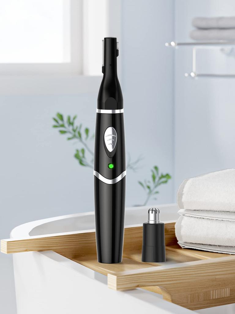 New Eyebrow Shaver for Men and USB Nose Hair Eyebrow Facial Ear Hair Eyebrow IPX7 Low Electric Perfect Gift for Respect for the Aged Includes Eyebrow