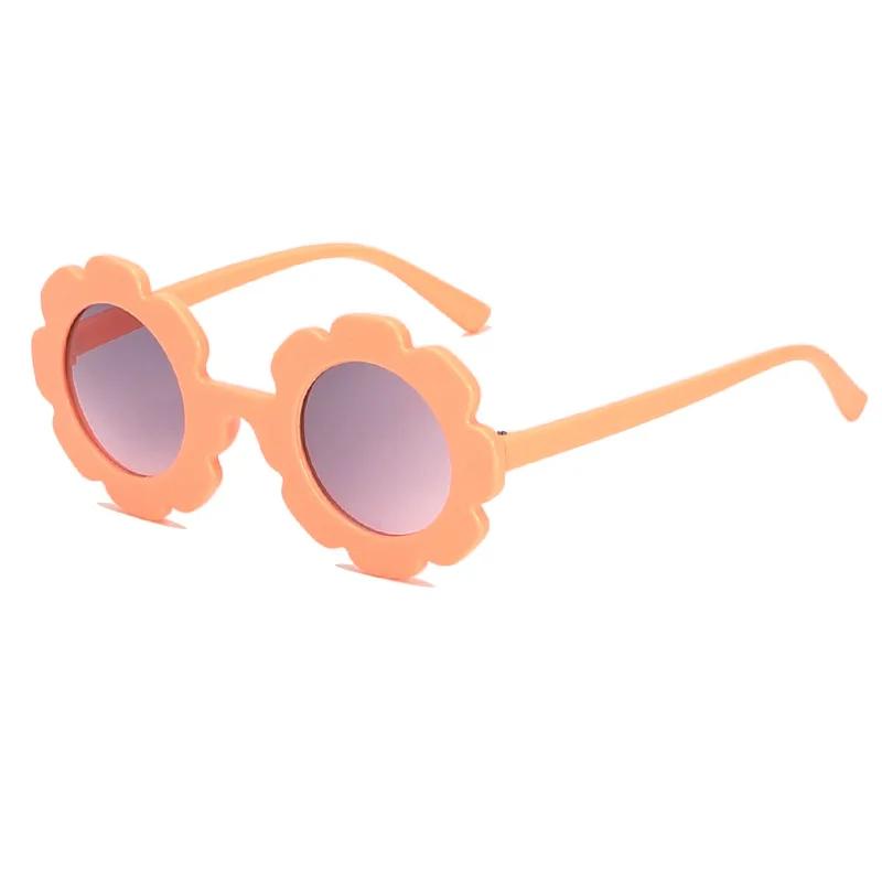Premium Sun Flower Kids Sunglasses UV400 Protection for Boy Girls Toddler Lovely Baby Sun Glasses Round Cute Children Outdoor Eyewear