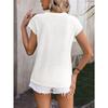 Women's Casual Solid Color O-Neck Short Sleeve Top for Spring/Summer