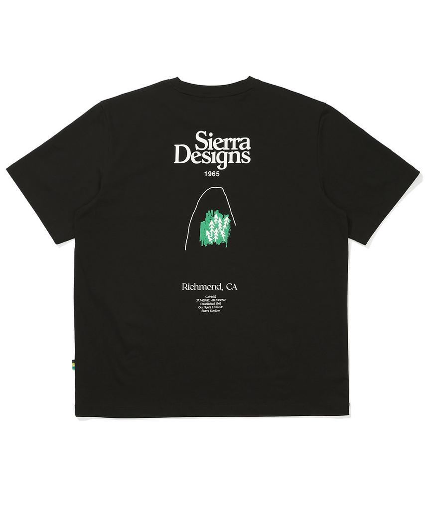 SIERRA DESIGNS Richmond Logo Chill-Lite Short Sleeve T-Shirt Black