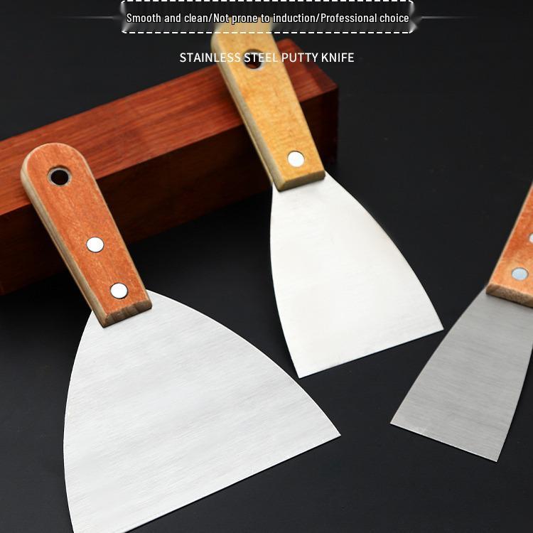 Nerezová ocel odolná proti korozi Zesílená špachtle škrabka pro čištění a dekoraci