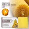 20Pcs Beeswax Candle Sheets Soft Cuttable DIY Candle Making Beeswax Sheets Foundation for Beehive Frame Beekeeping
