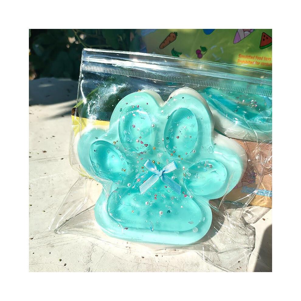 Cat Paw Squeeze Toy, Cat Paw Squishy (15 x 15 cm), Cute Squishy Paw for Squeezing & Relaxing, Anti-Stress Toy for Cat Lovers, Children and A
