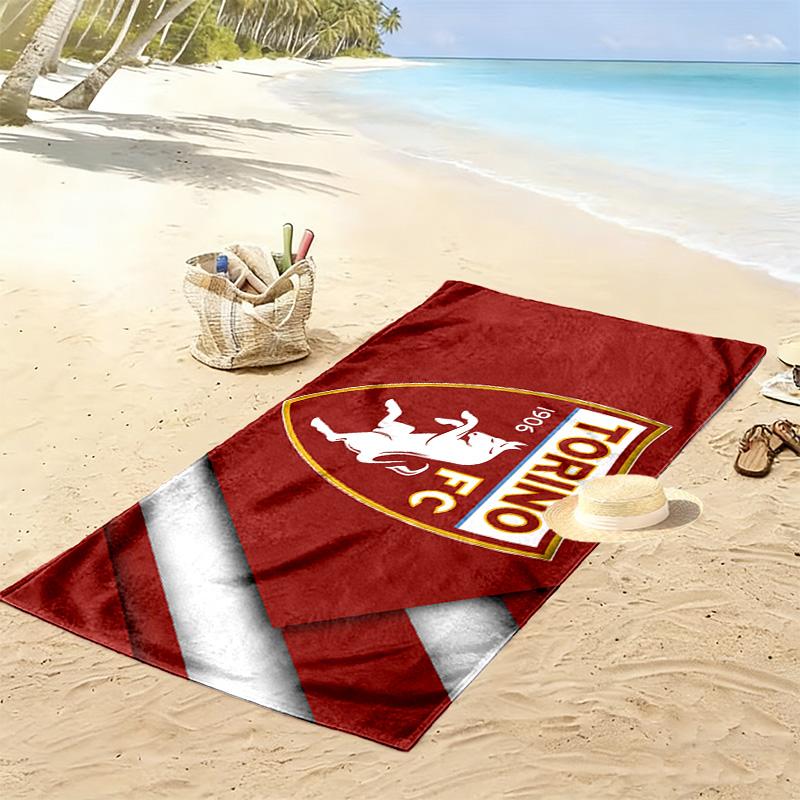 Torino FC Print Beach Towel, Large Soft Quick Dry Towel for Beach Camping Swimming