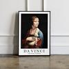 Plakat leonardo da vinci dama z gronostajem
