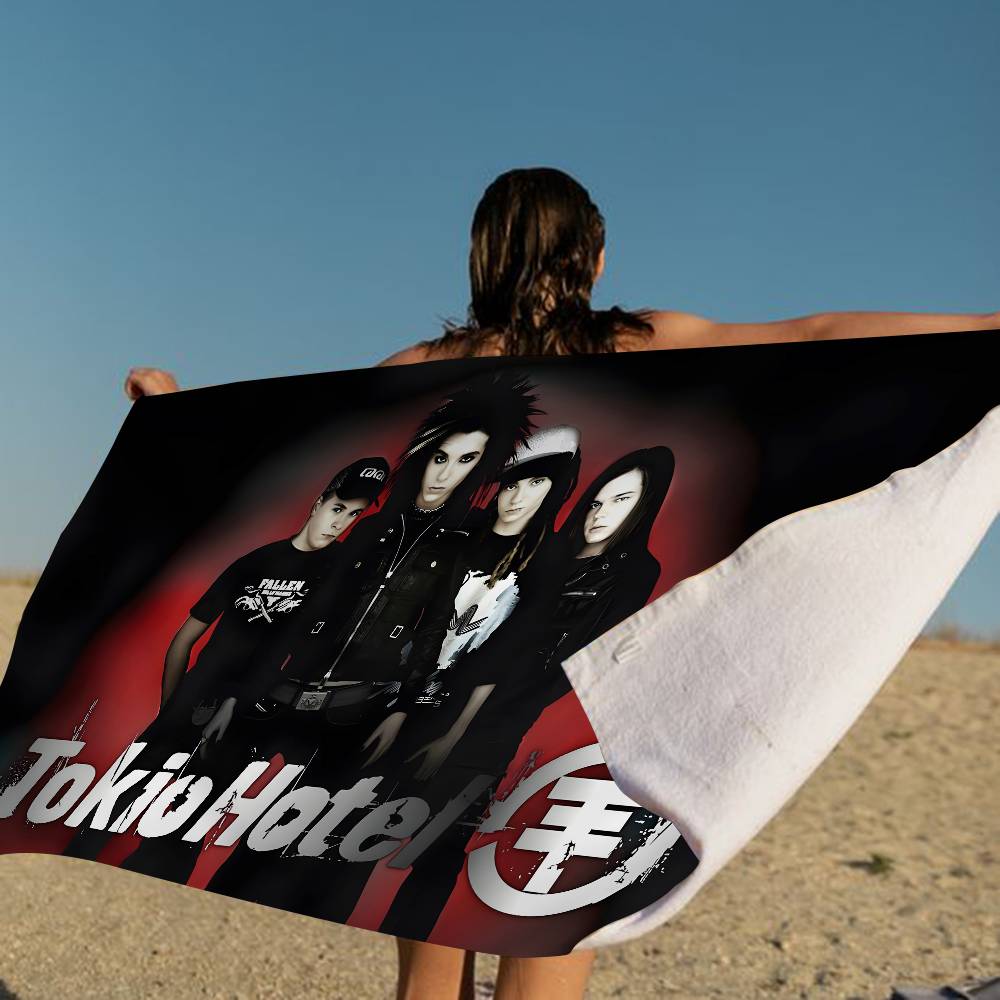 Tokio Hotel Band Beach Towel Colorful Bath Towels For Girl Microfiber Quick Dry Custom Sand Free Beach Yoga Spa Gym Pool