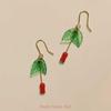 Tulip Bead Earrings (could Be Changed To a Bracelet)