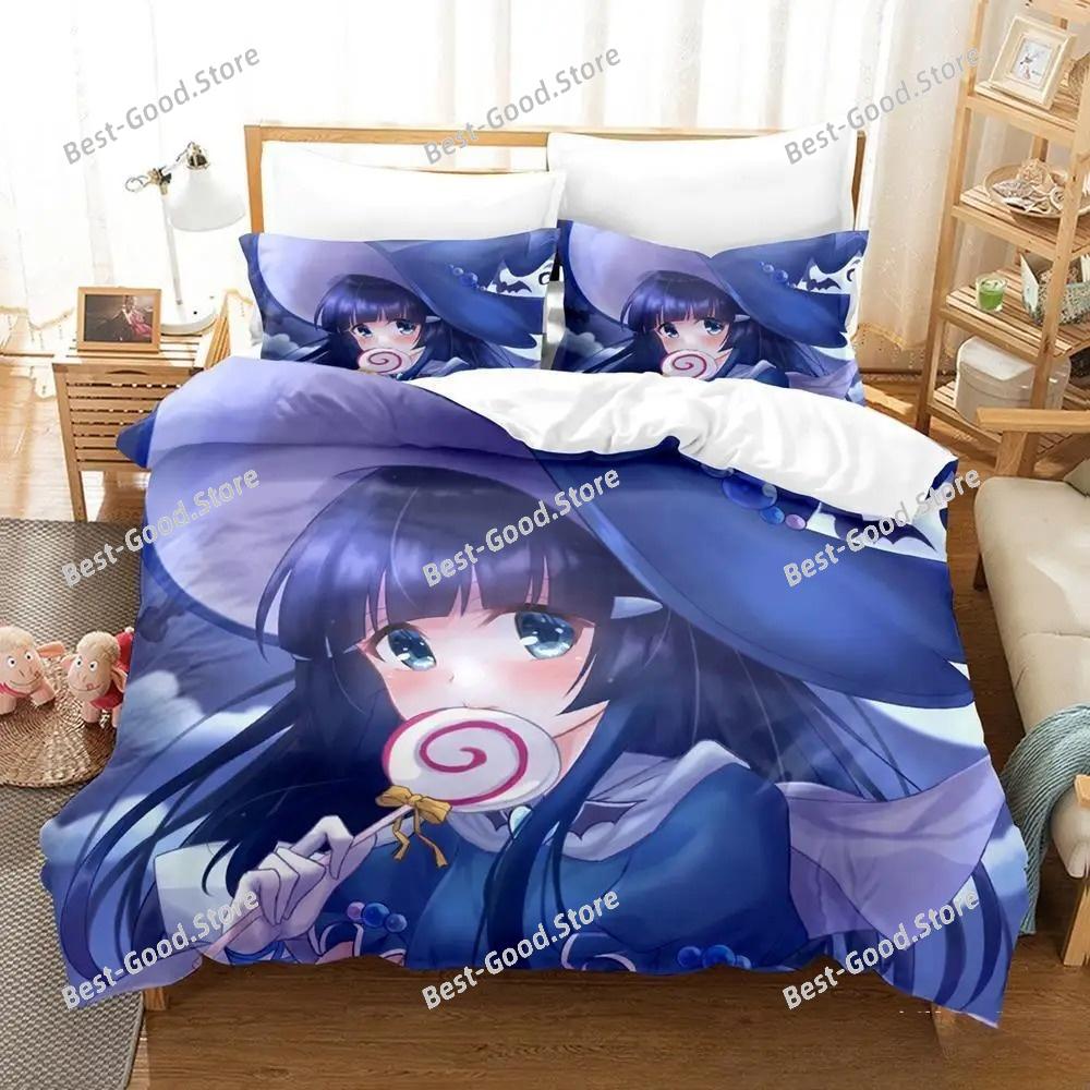 Smile PreCure! Bettwäsche-Set Einzelbett Twin Full Queen King Size Bettset Erwachsener Kind Schlafzimmer Bettbezug-Sets 3D-Druck Kawaii Anime Bett
