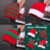 Knitted Red Christmas Woolen Hat Autumn Winter Stripes Warm Girls Gift Festival