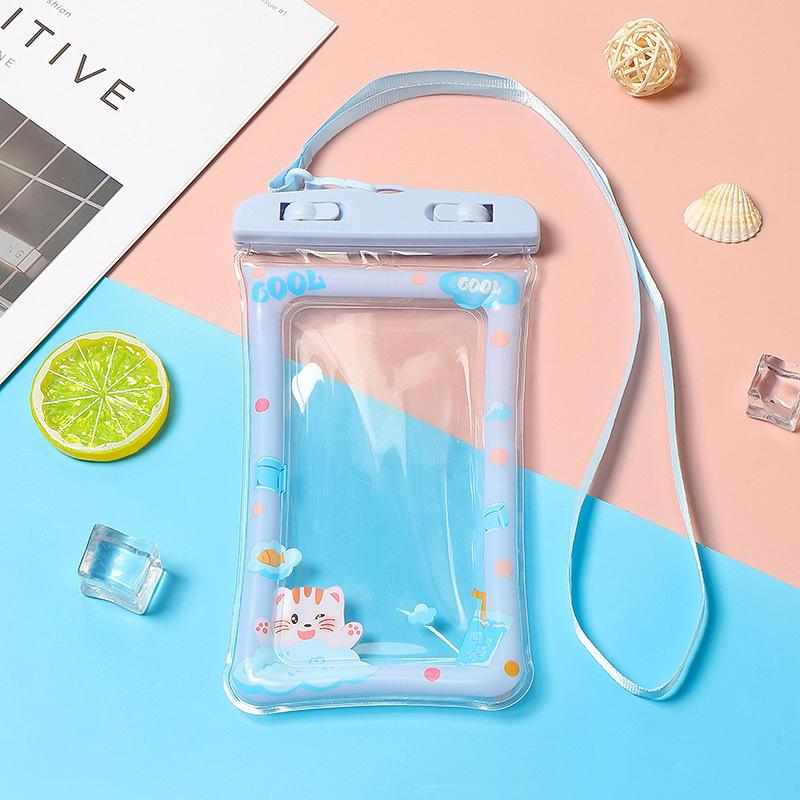 Kreskówka Urocza Poduszka Powietrzna Telefon Komórkowy Wodoodporna Torba Ekran Dotykowy Wodoodporna Torba Telefoniczna Pływanie Nurkowanie Surfing Przezroczyste Worki Przeciwpyłowe