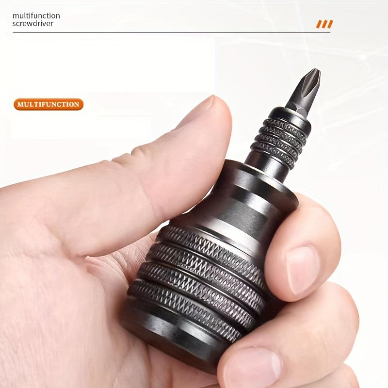 

Набор отверток S2 Small Steel Cannon S2, 1 шт. - титановая ладонь, универсальный для повседневного использования, алюминий, черный цвет, полированная/матовая поверхность 1