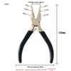 Mini DIY Needle-Nose & Round-Nose Pliers Set for Jewelry & Wire Wrapping - Multi-Shape Pliers Included