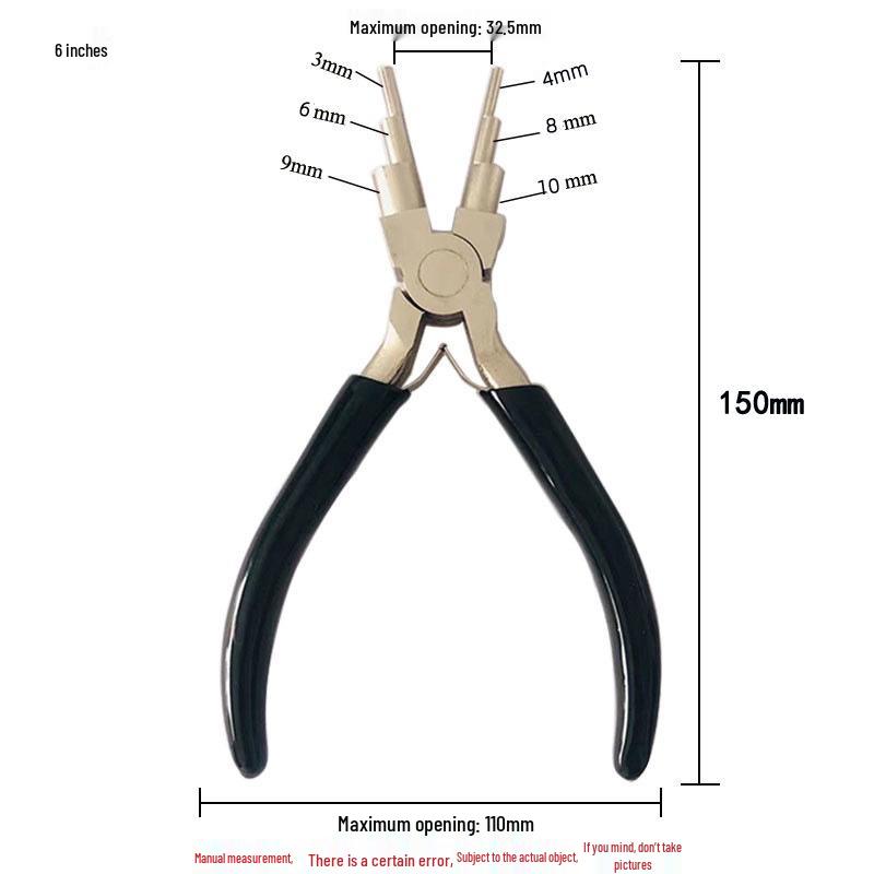 Mini DIY Needle-Nose & Round-Nose Pliers Set for Jewelry & Wire Wrapping - Multi-Shape Pliers Included
