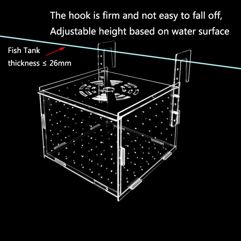 High Transparency Acrylic Aquarium Fish Breeding Isolation Box Fish Aquarium Breeder Hatching Incubator Fish Tank Accessories