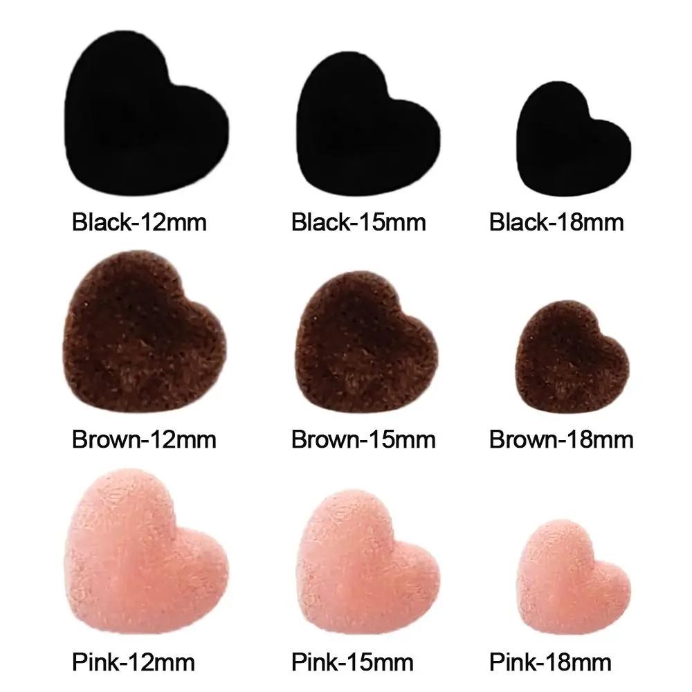10pcs 2026 12mm 15mm 18mm Triangle Nose Bear Buttons Dolls Accessories Safety Parts DIY Tool Love Noses
