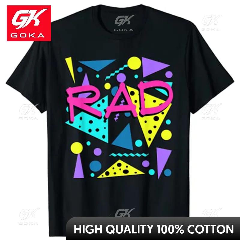 

Rad 1980s Vintage Eighties Costume Party Tshirt Graphic Tee Tops Cute Funny Vintage Graphic T Shirts S