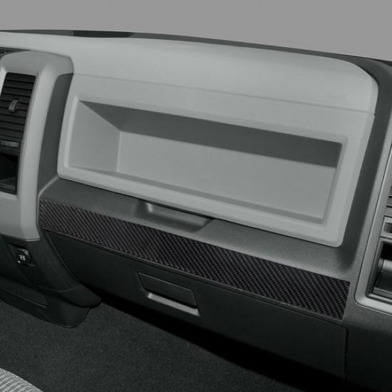 Carbon Fiber Interior Below Golve Box Cover Trim For Dodge RAM 1500 2009-12