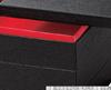 Outdoor Lunch Box Made in 3 Washi Black Wood Grain x x J-kitchens (Lunch Box) Japan, Tiers, 6.5 inches, Paper, Interior, Red, 20.7cm 20.7cm 17.0cm