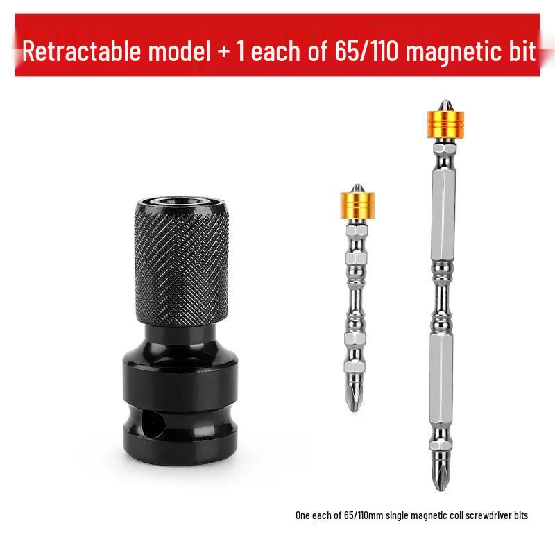 Telescopic Spring Sleeve Multi-function Electric Drill Adapter & Socket Converter