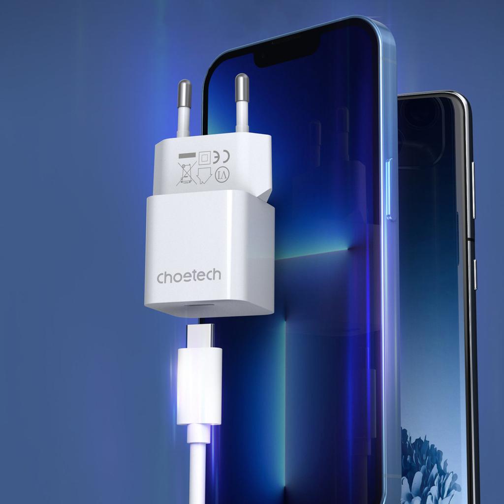 20W USB Type C Wall Charger White