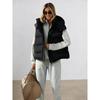 Womens Sleeveless Puffer Vest Streetwear Winter Warm Thick Stand Collar Outerwear