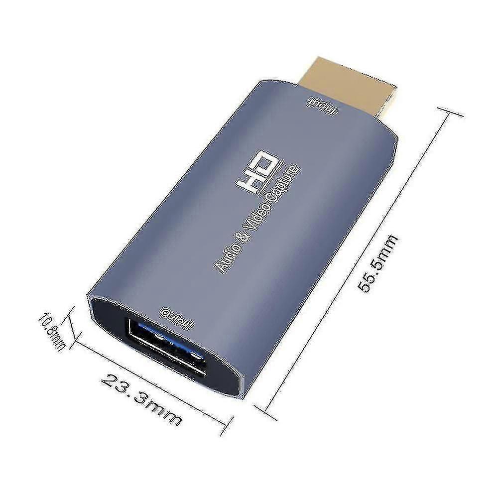 Z51 Usb Female To 4k Hdmi Male Audio Video Capture Card For Computer Live Streaming Broadcast