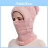 Winter Knitted Hat And Neck Warmer Combo For Women Windproof And Insulated