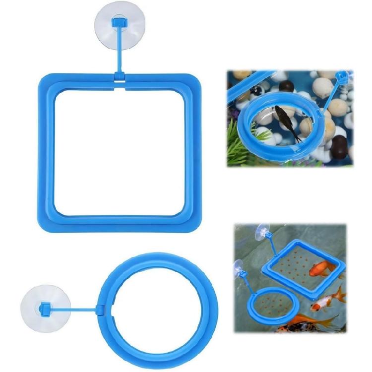 Fish Feeding Rings Fish Tanks Rings Feeders Fish Tanks Floating Food Circle with Strong Suction Cup for Feeding Food
