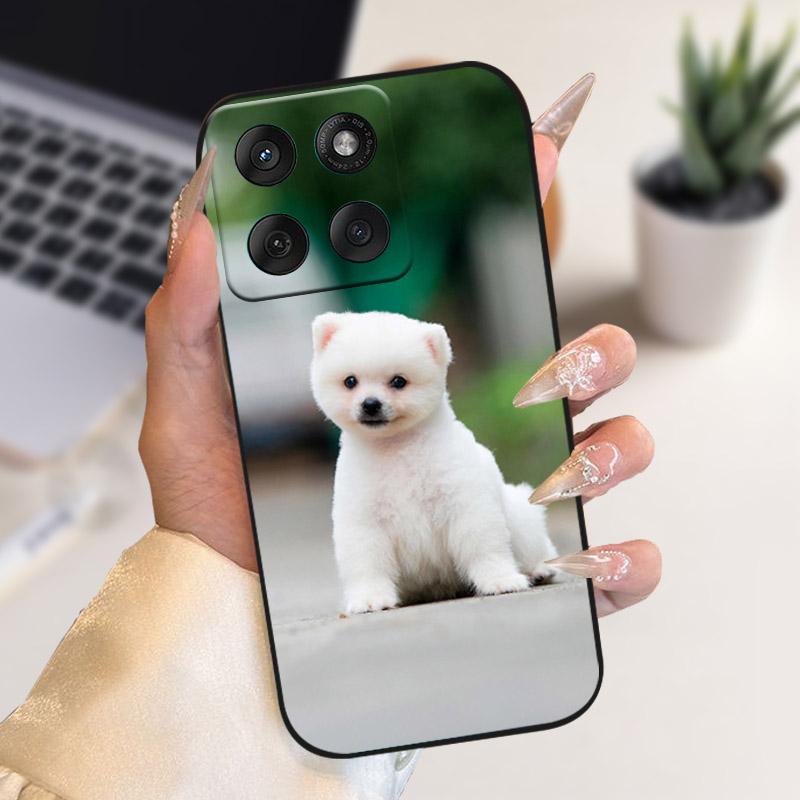 For Motorola Edge 70 5G Case Soft Silicone TPU Fashion Animal Flower Phone Cover For Motorola Moto X70 Air 5G Protective Shell